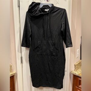 Missky Black Hoodie Dress Sz Large